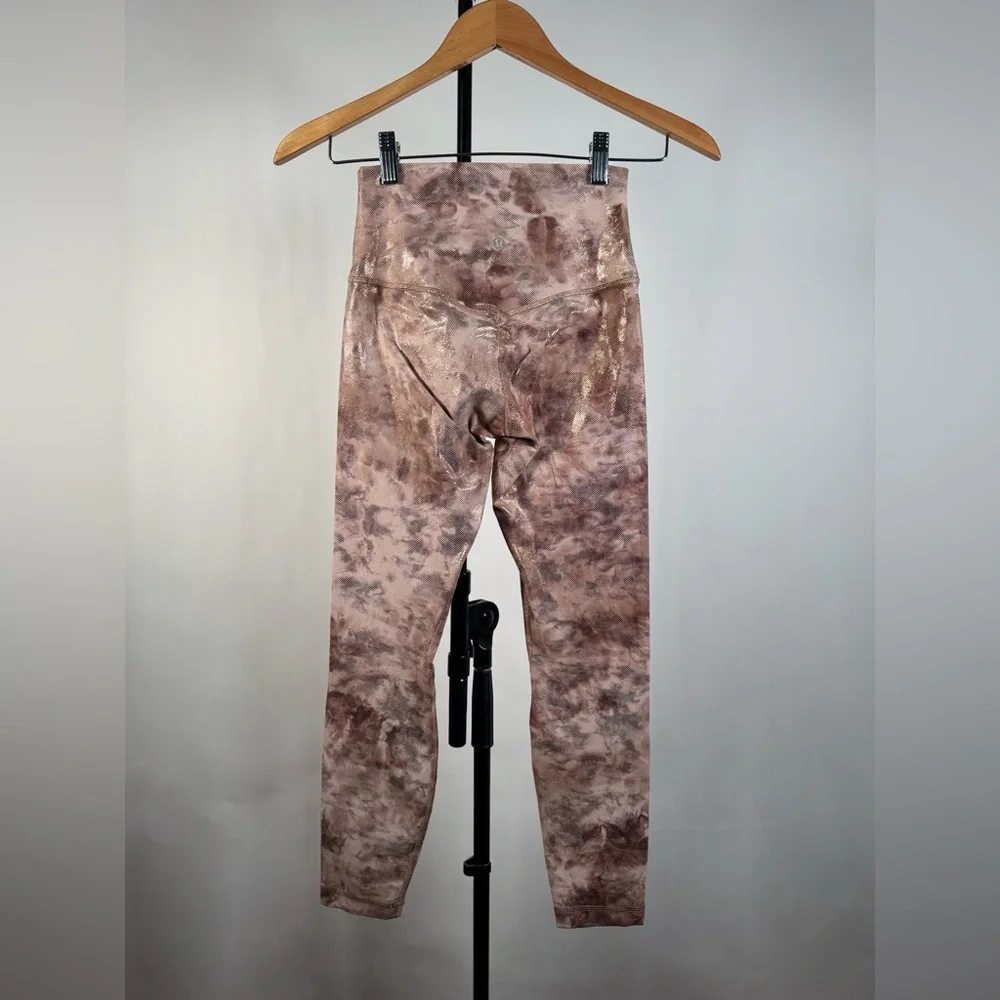 NWOT Lululemon Align High-Rise Pant 25" *Shine Diamond Dye Misty Shell C… - Picture 8 of 11